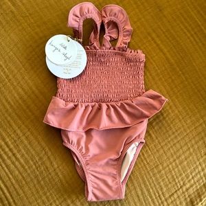 Girl UV Swimsuit baby, 1-3m (56-62cm), Ruben rose, longed slojd